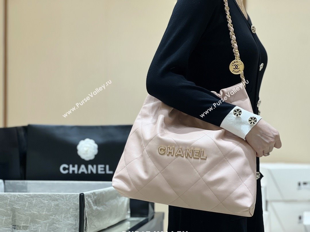 Chanel 22 Bag in Haas Grainy Calfskin AS3261 Pink 2025 Top Quality (SHUNY-25081809)