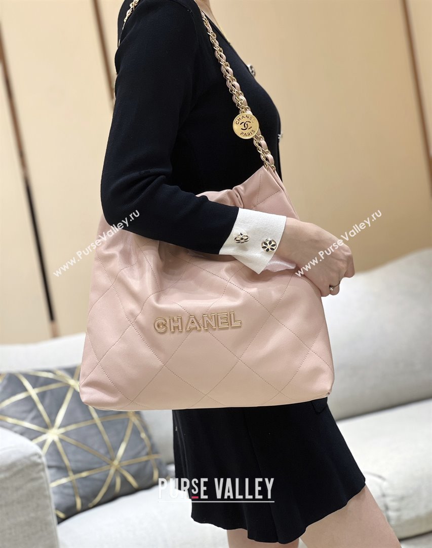 Chanel 22 Bag in Haas Grainy Calfskin AS3261 Pink 2025 Top Quality (SHUNY-25081809)