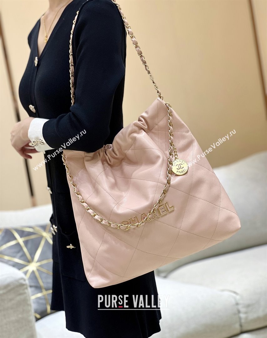 Chanel 22 Bag in Haas Grainy Calfskin AS3261 Pink 2025 Top Quality (SHUNY-25081809)