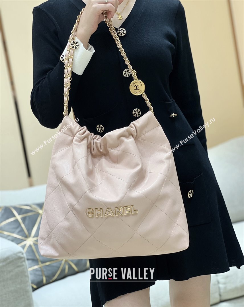 Chanel 22 Bag in Haas Grainy Calfskin AS3261 Pink 2025 Top Quality (SHUNY-25081809)