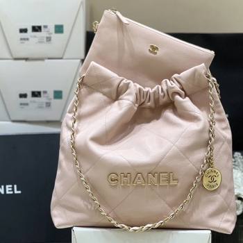 Chanel 22 Small Bag in Haas Grainy Calfskin AS3260 Pink 2025 Top Quality (SHUNY-25081808)