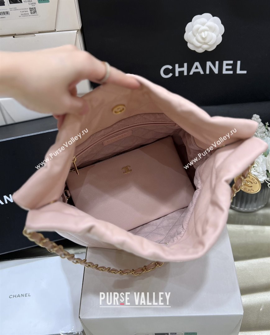 Chanel 22 Small Bag in Haas Grainy Calfskin AS3260 Pink 2025 Top Quality (SHUNY-25081808)