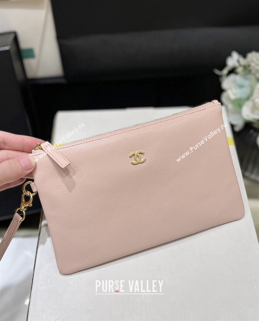 Chanel 22 Small Bag in Haas Grainy Calfskin AS3260 Pink 2025 Top Quality (SHUNY-25081808)