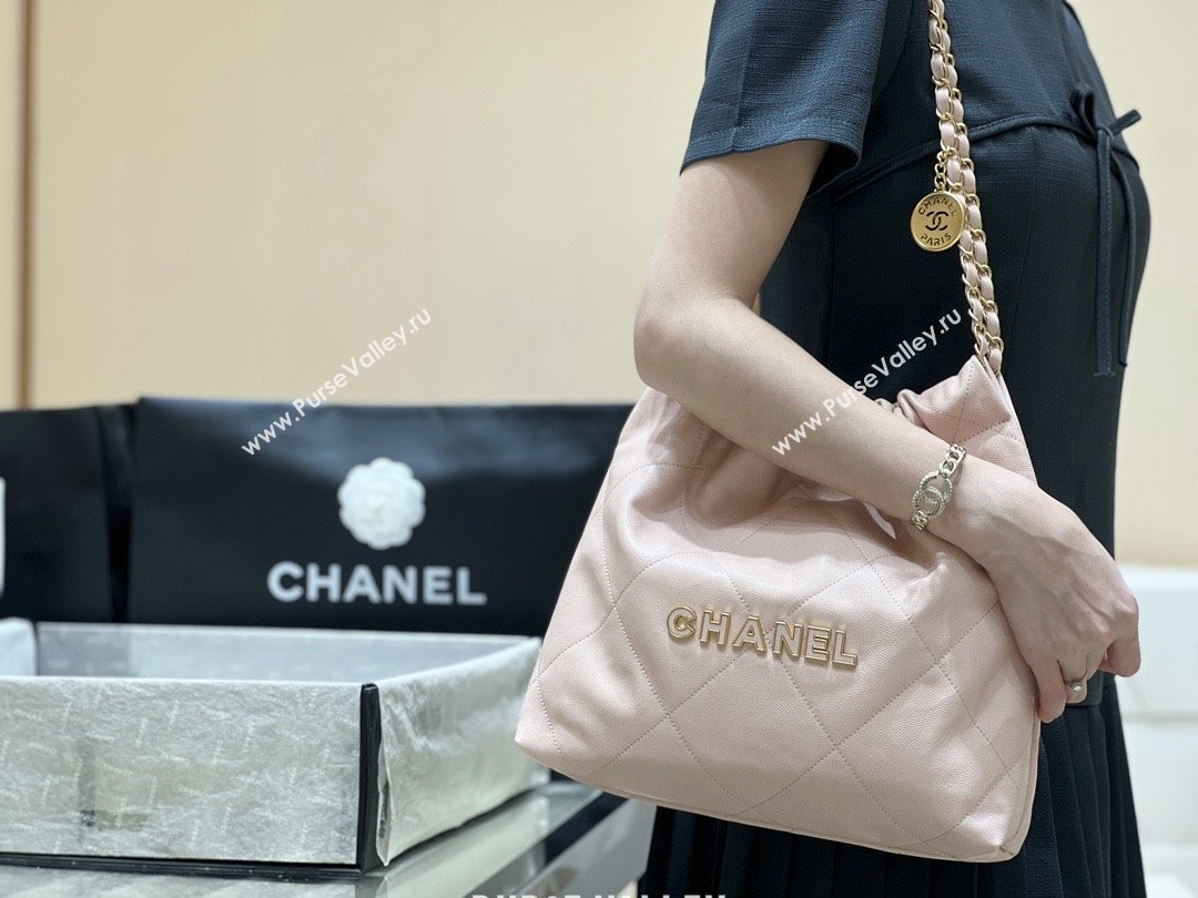 Chanel 22 Small Bag in Haas Grainy Calfskin AS3260 Pink 2025 Top Quality (SHUNY-25081808)