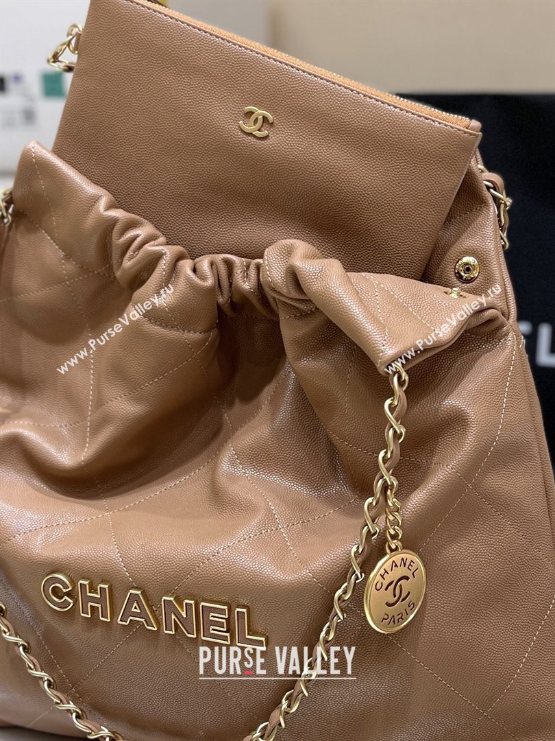 Chanel 22 Bag in Haas Grainy Calfskin AS3261 Brown 2025 Top Quality (SHUNY-25081806)