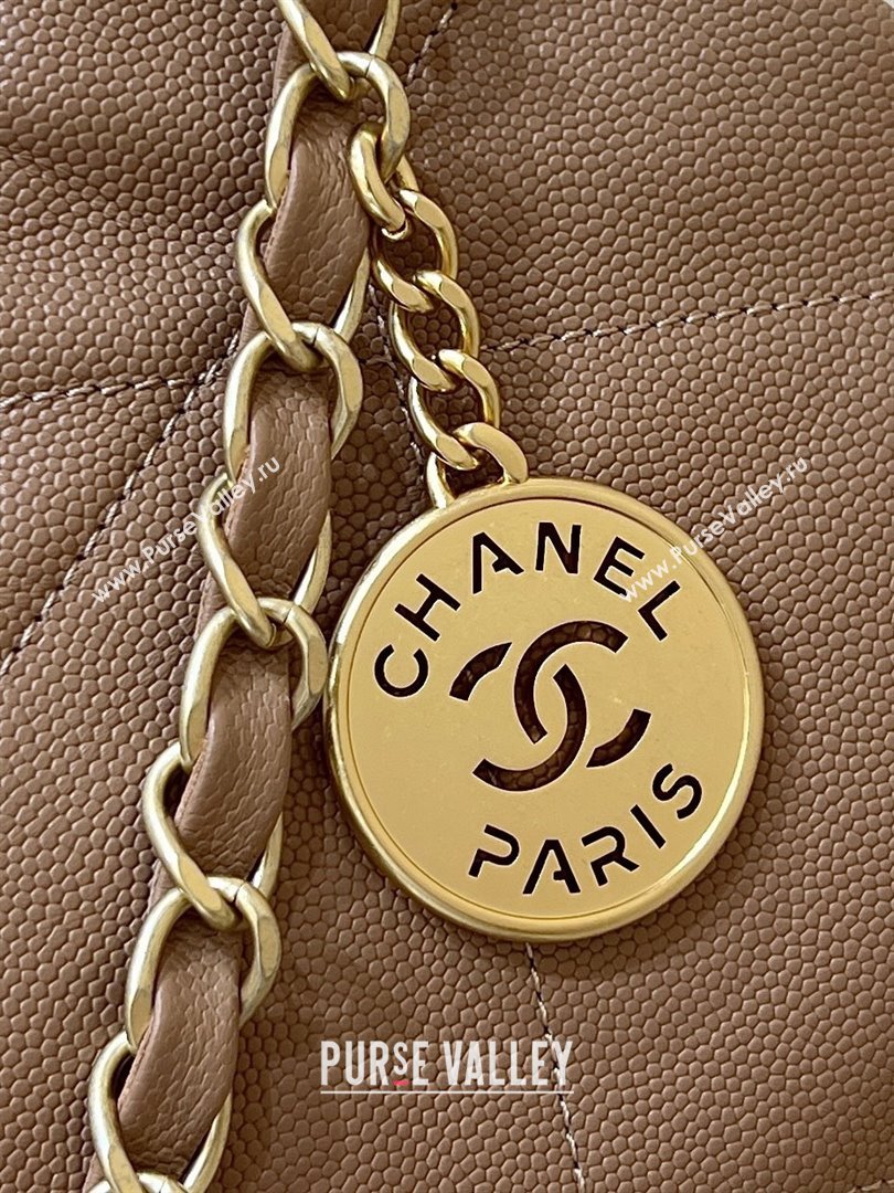 Chanel 22 Bag in Haas Grainy Calfskin AS3261 Brown 2025 Top Quality (SHUNY-25081806)