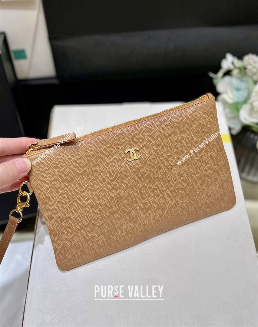 Chanel 22 Small Bag in Haas Grainy Calfskin AS3260 Brown 2025 Top Quality (SHUNY-25081805)