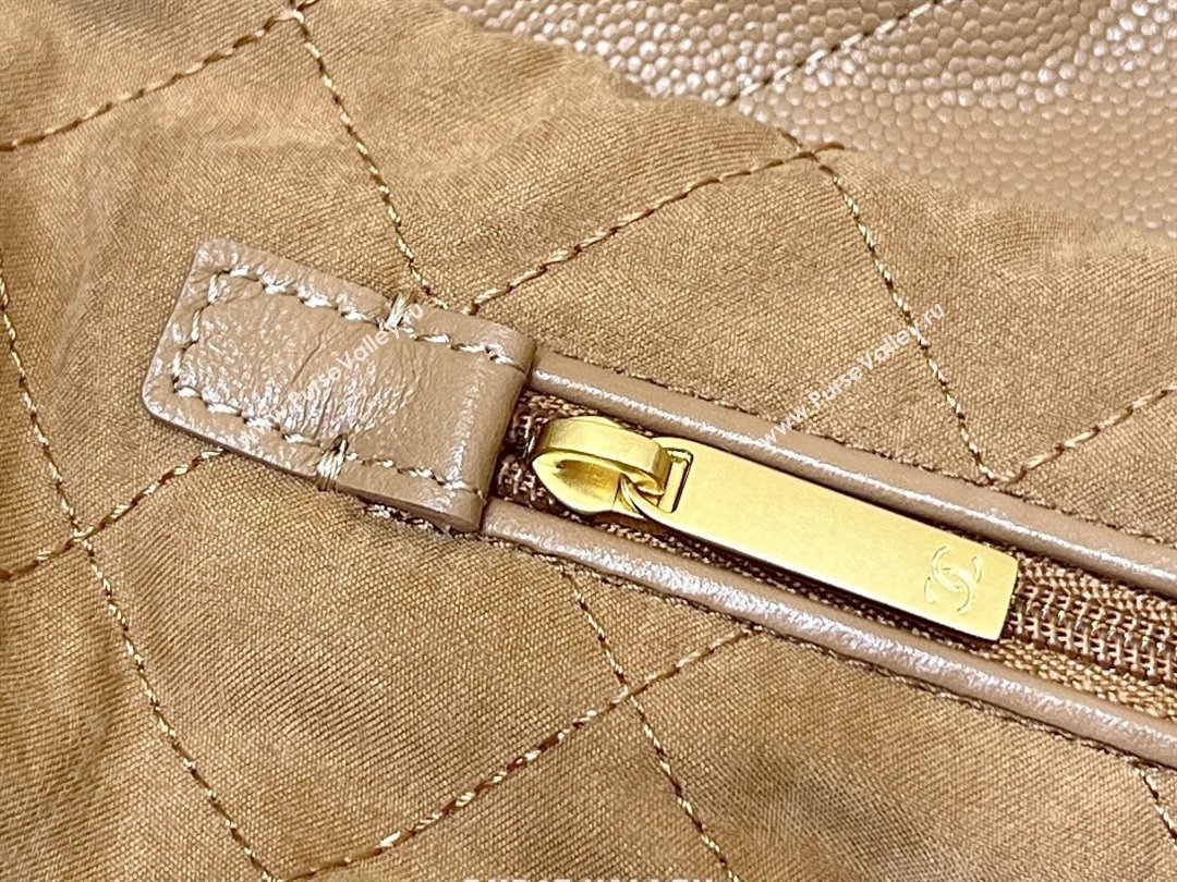 Chanel 22 Small Bag in Haas Grainy Calfskin AS3260 Brown 2025 Top Quality (SHUNY-25081805)