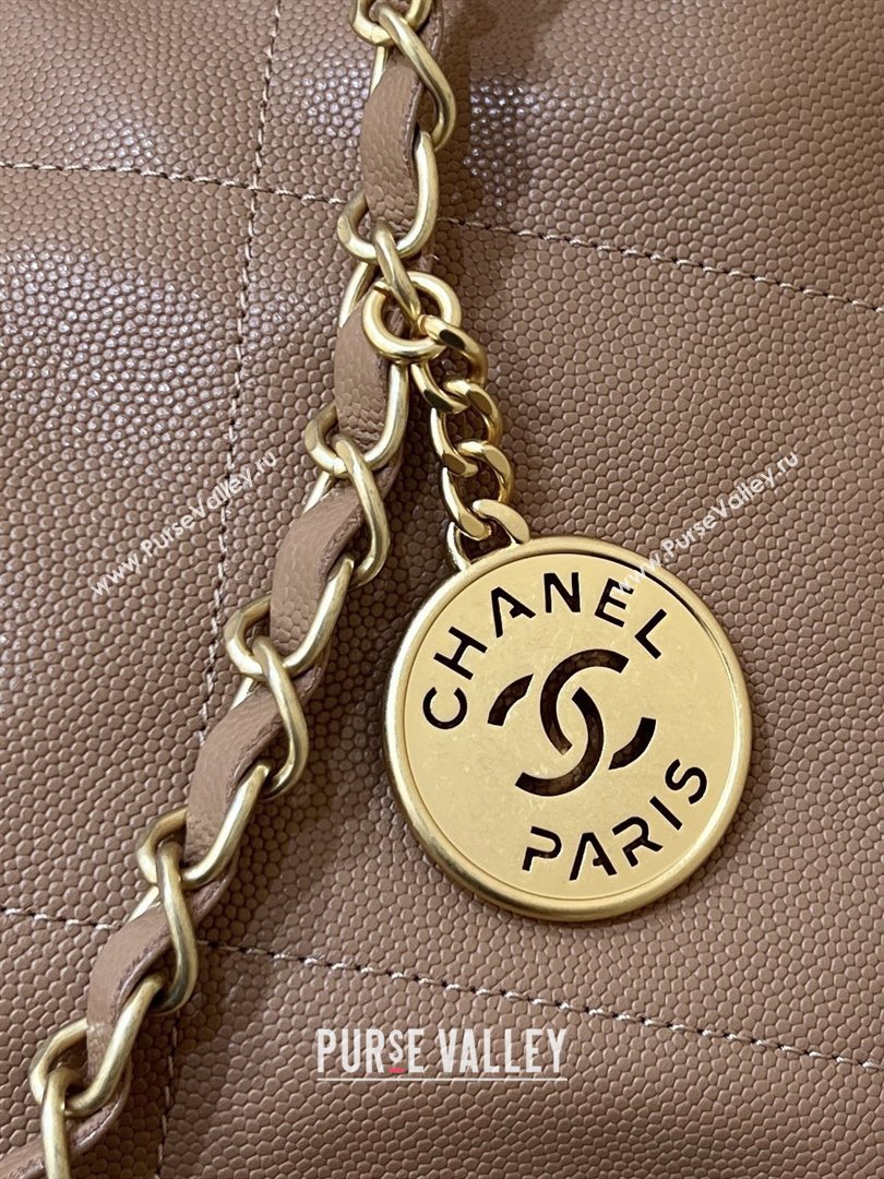 Chanel 22 Small Bag in Haas Grainy Calfskin AS3260 Brown 2025 Top Quality (SHUNY-25081805)