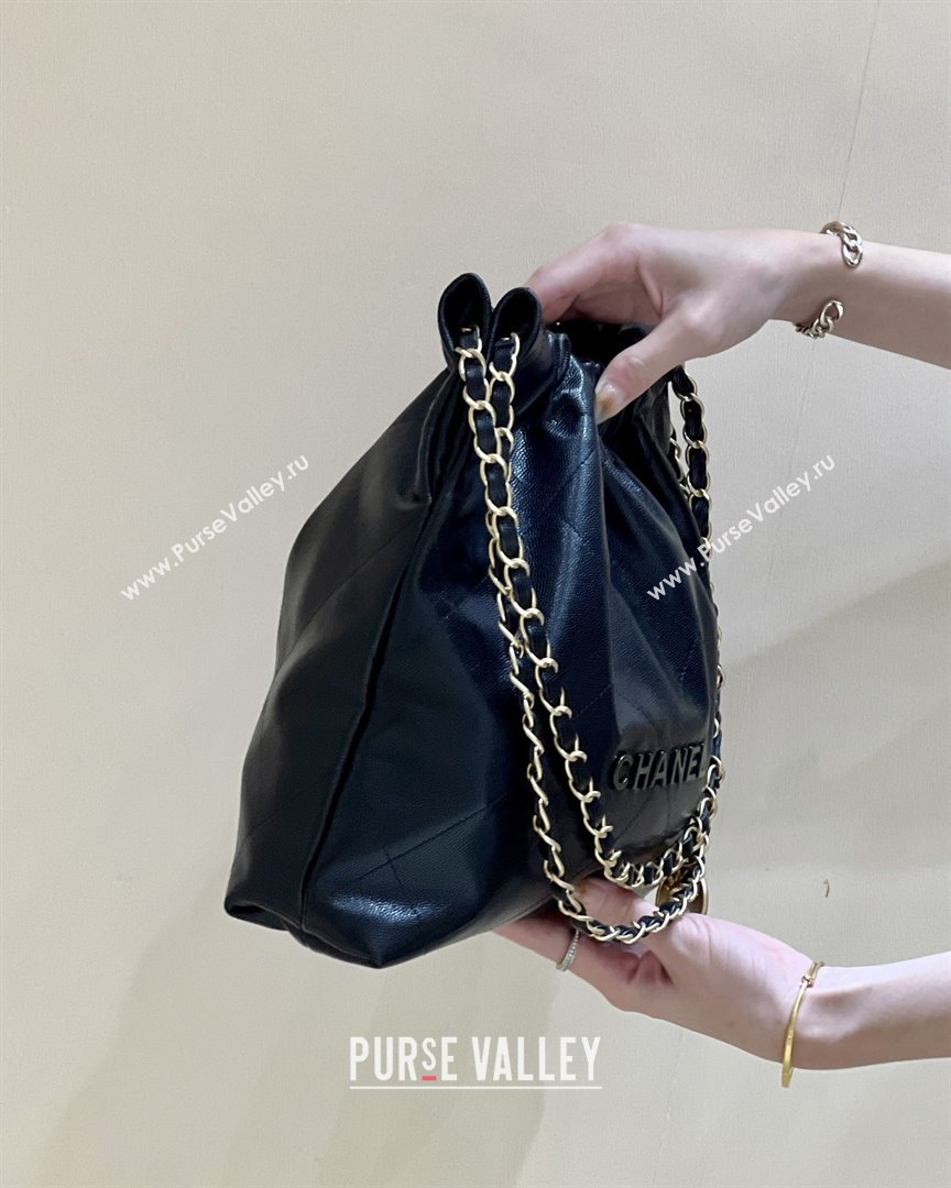 Chanel 22 Small Bag in Grainy Calfskin AS3260 Black/Gold 2025 Top Quality (SHUNY-25081815)