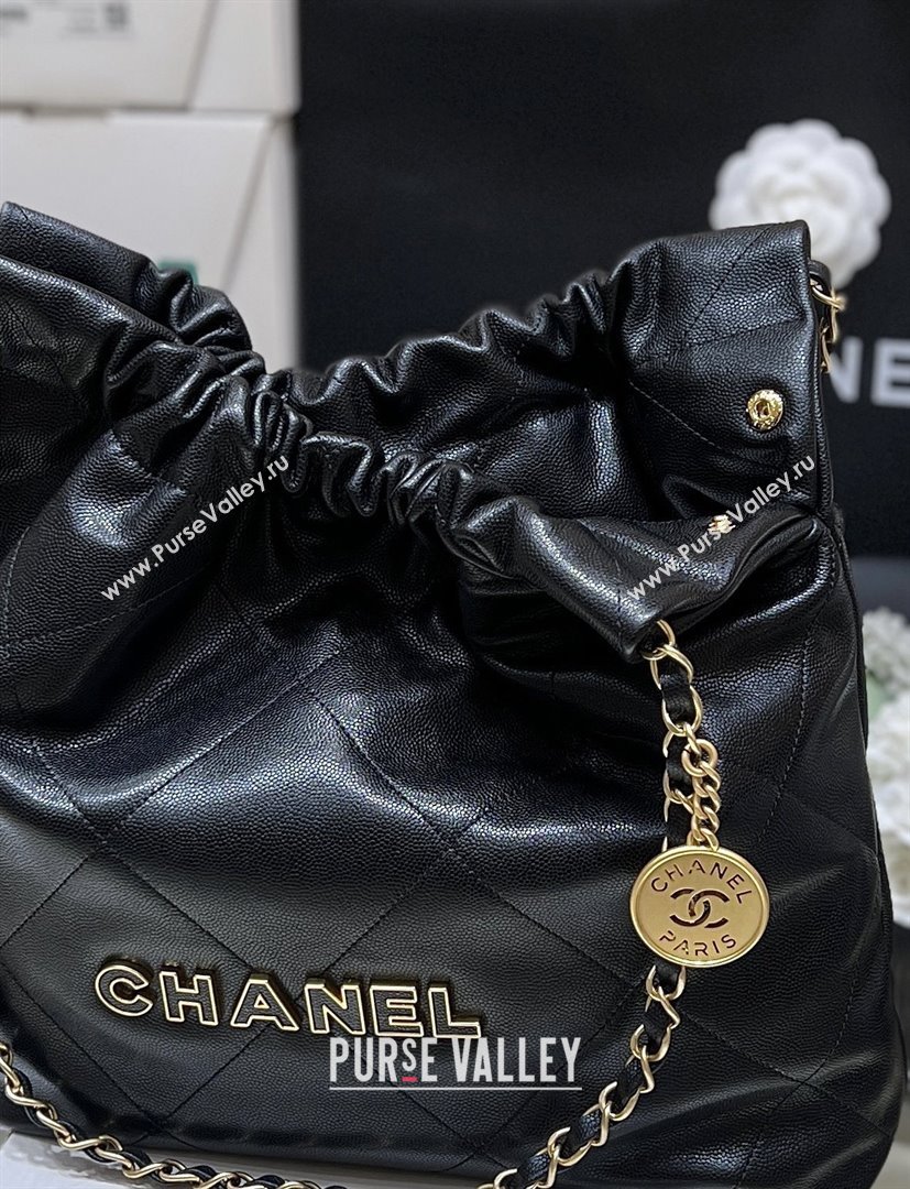 Chanel 22 Bag in Haas Grainy Calfskin AS3261 Black 2025 Top Quality (SHUNY-25081803)