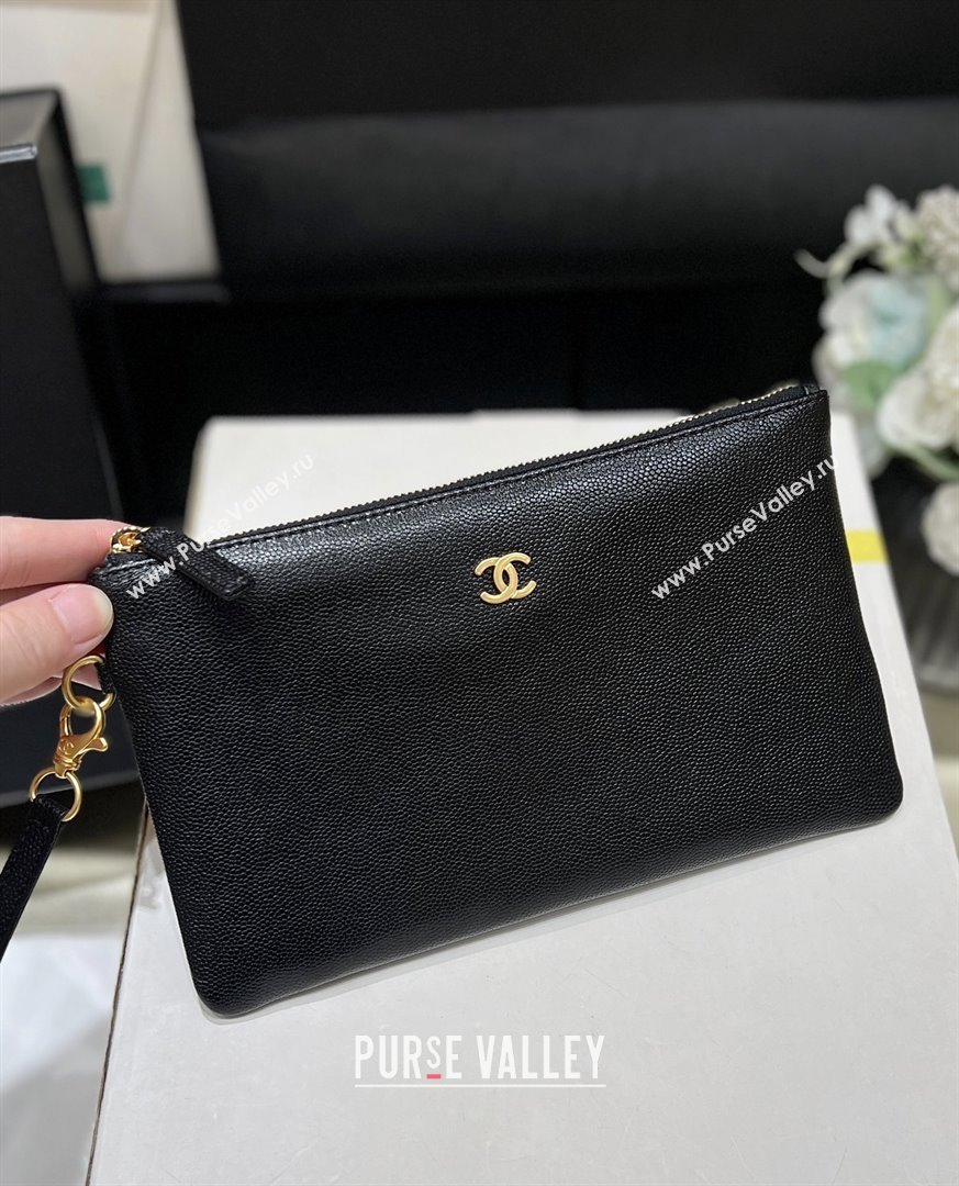 Chanel 22 Bag in Haas Grainy Calfskin AS3261 Black 2025 Top Quality (SHUNY-25081803)