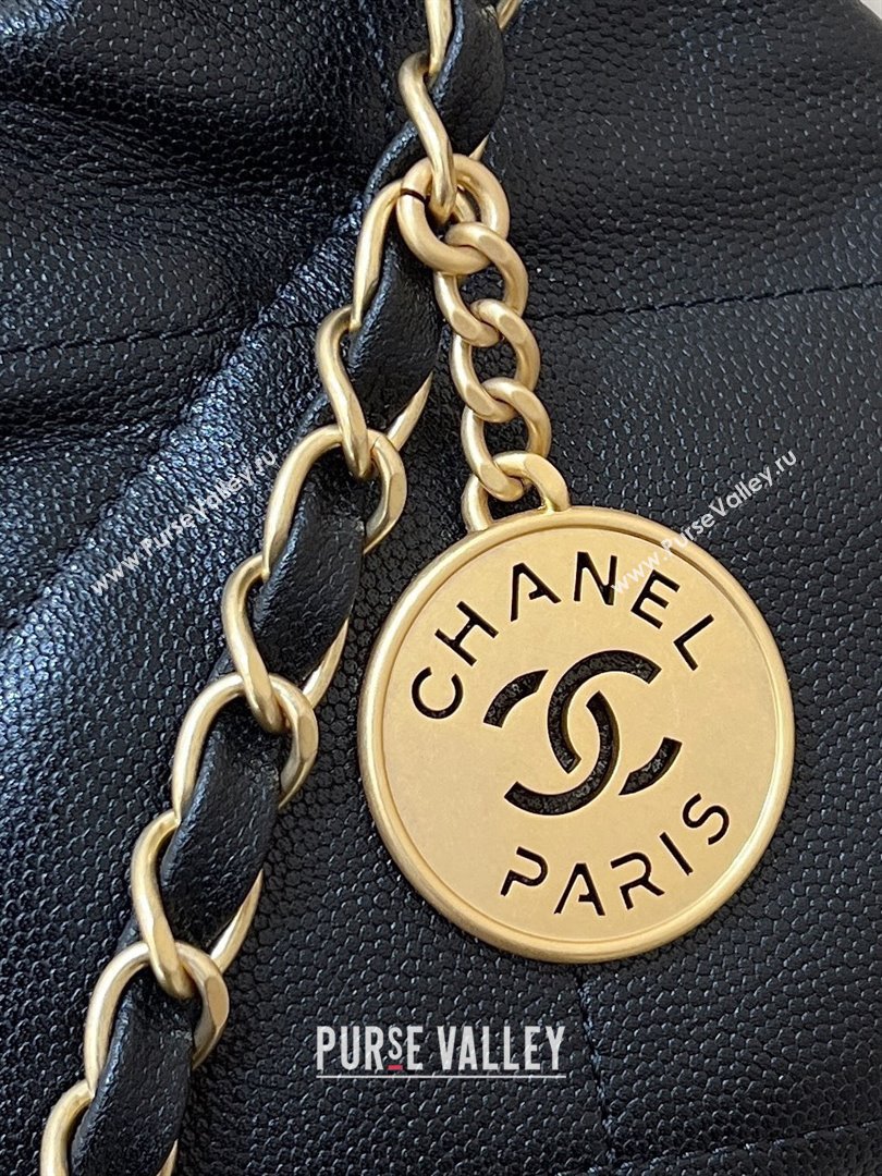 Chanel 22 Bag in Haas Grainy Calfskin AS3261 Black 2025 Top Quality (SHUNY-25081803)