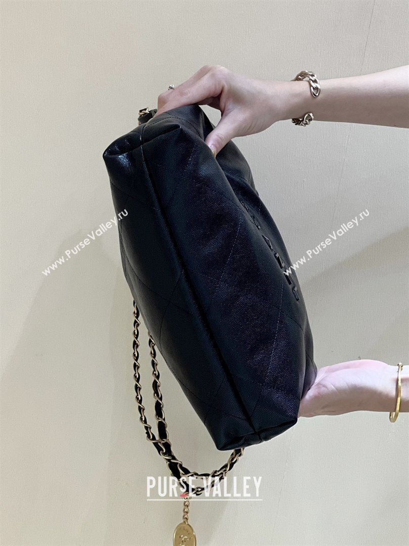Chanel 22 Small Bag in Grainy Calfskin AS3260 Black/Gold 2025 Top Quality (SHUNY-25081815)