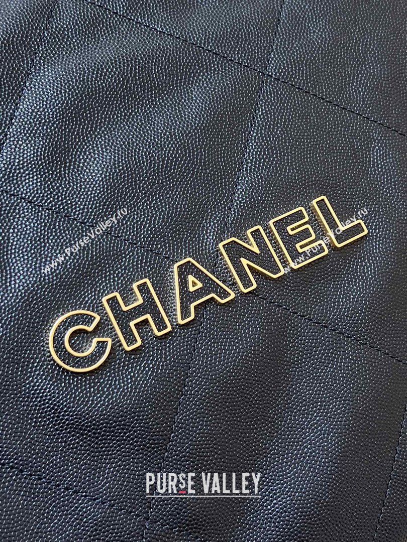 Chanel 22 Small Bag in Haas Grainy Calfskin AS3260 Black 2025 Top Quality (SHUNY-25081802)