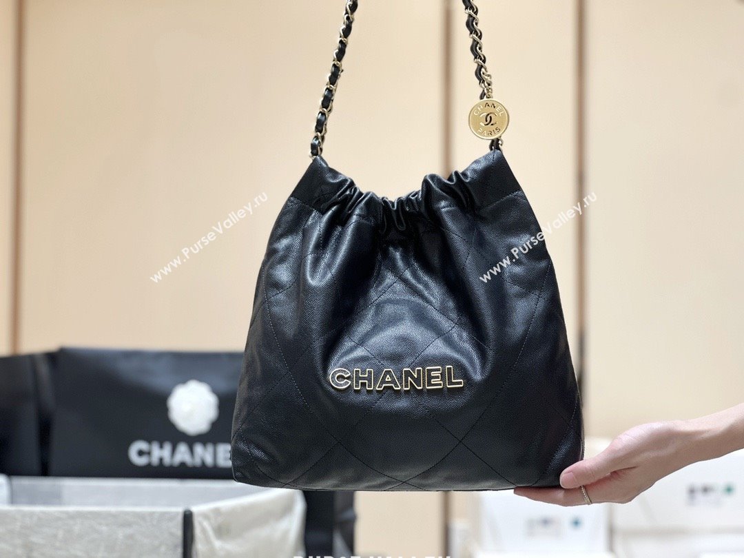 Chanel 22 Small Bag in Haas Grainy Calfskin AS3260 Black 2025 Top Quality (SHUNY-25081802)