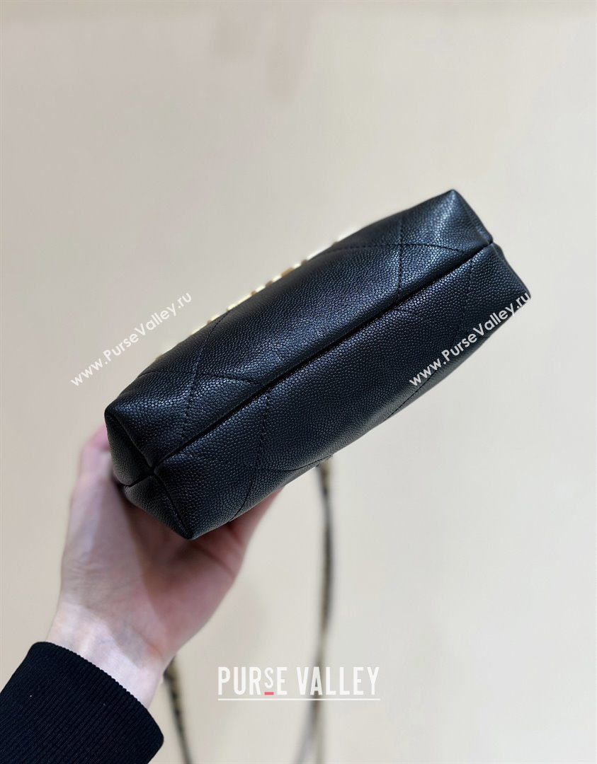 Chanel 22 Mini Bag in Haas Grainy Calfskin AS3980 Black 2025 Top Quality (SHUNY-25081801)