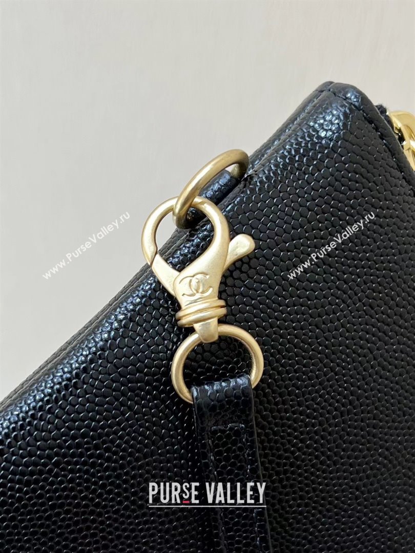 Chanel 22 Small Bag in Grainy Calfskin AS3260 Black/Gold 2025 Top Quality (SHUNY-25081815)
