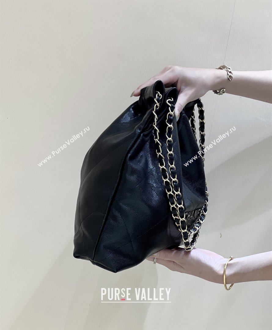 Chanel 22 Bag in Grainy Calfskin AS3260 Black/Gold 2025 Top Quality (SHUNY-25081816)