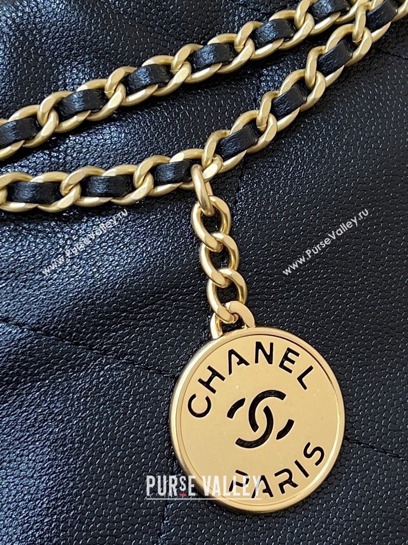 Chanel 22 Mini Bag in Haas Grainy Calfskin AS3980 Black 2025 Top Quality (SHUNY-25081801)