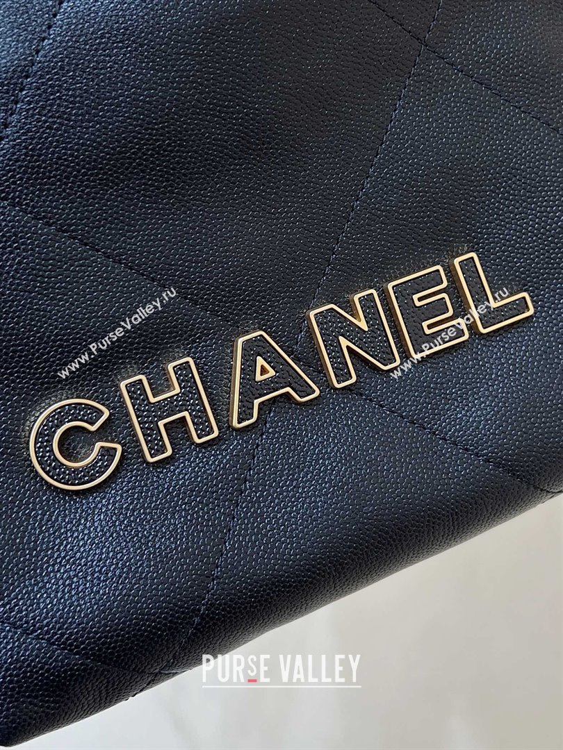 Chanel 22 Mini Bag in Haas Grainy Calfskin AS3980 Black 2025 Top Quality (SHUNY-25081801)