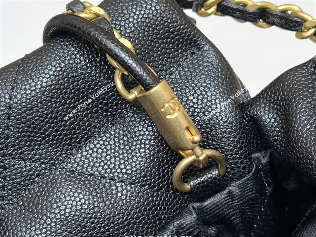 Chanel 22 Mini Bag in Haas Grainy Calfskin AS3980 Black 2025 Top Quality (SHUNY-25081801)