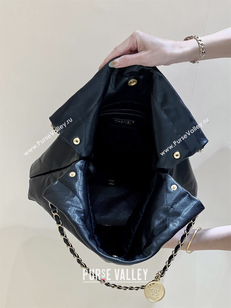 Chanel 22 Bag in Grainy Calfskin AS3260 Black/Gold 2025 Top Quality (SHUNY-25081816)