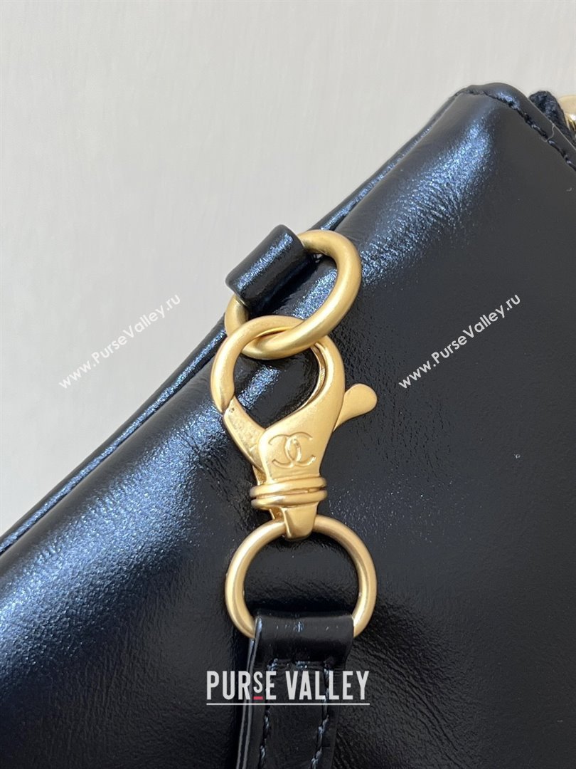 Chanel 22 Bag with Pockets in Shiny Calfskin AS3261 Black 2025 Top Quality (SHUNY-25081814)