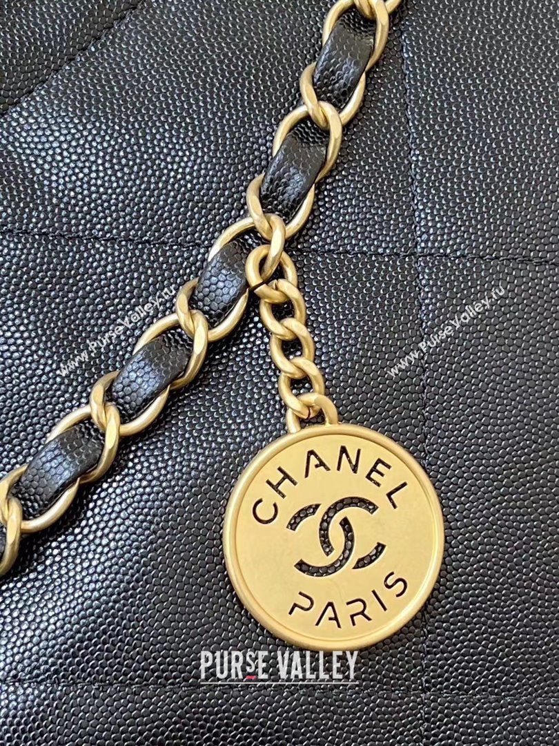 Chanel 22 Bag in Grainy Calfskin AS3260 Black/Gold 2025 Top Quality (SHUNY-25081816)