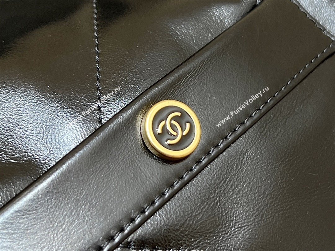 Chanel 22 Small Bag with Pockets in Shiny Calfskin AS3260 Black 2025 Top Quality (SHUNY-25081813)