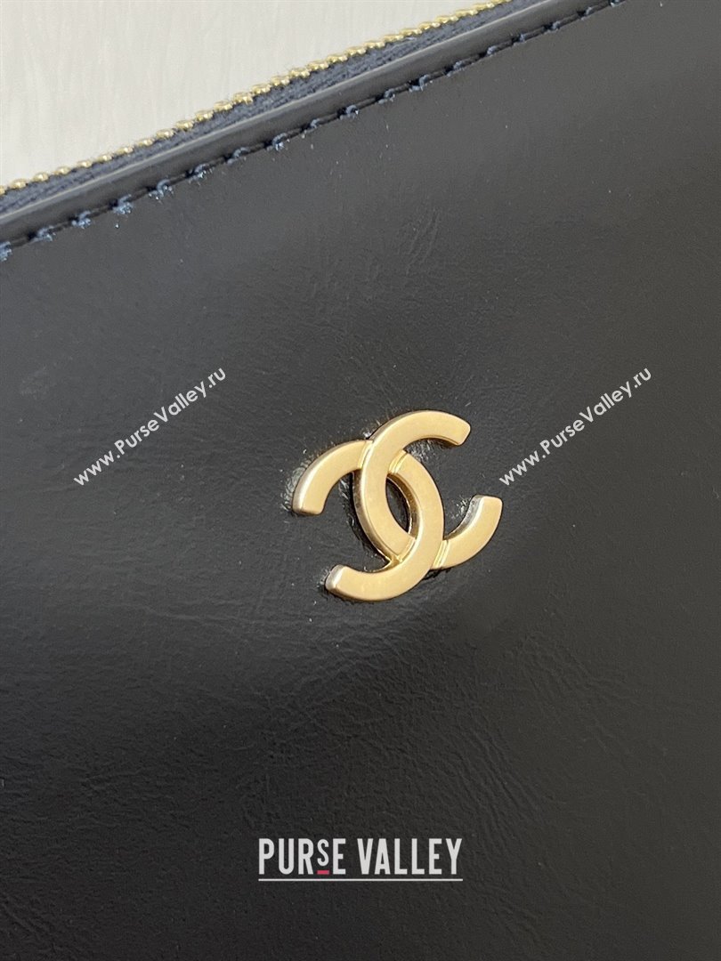 Chanel 22 Small Bag with Pockets in Shiny Calfskin AS3260 Black 2025 Top Quality (SHUNY-25081813)