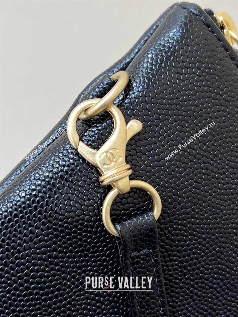 Chanel 22 Bag in Grainy Calfskin AS3260 Black/Gold 2025 Top Quality (SHUNY-25081816)