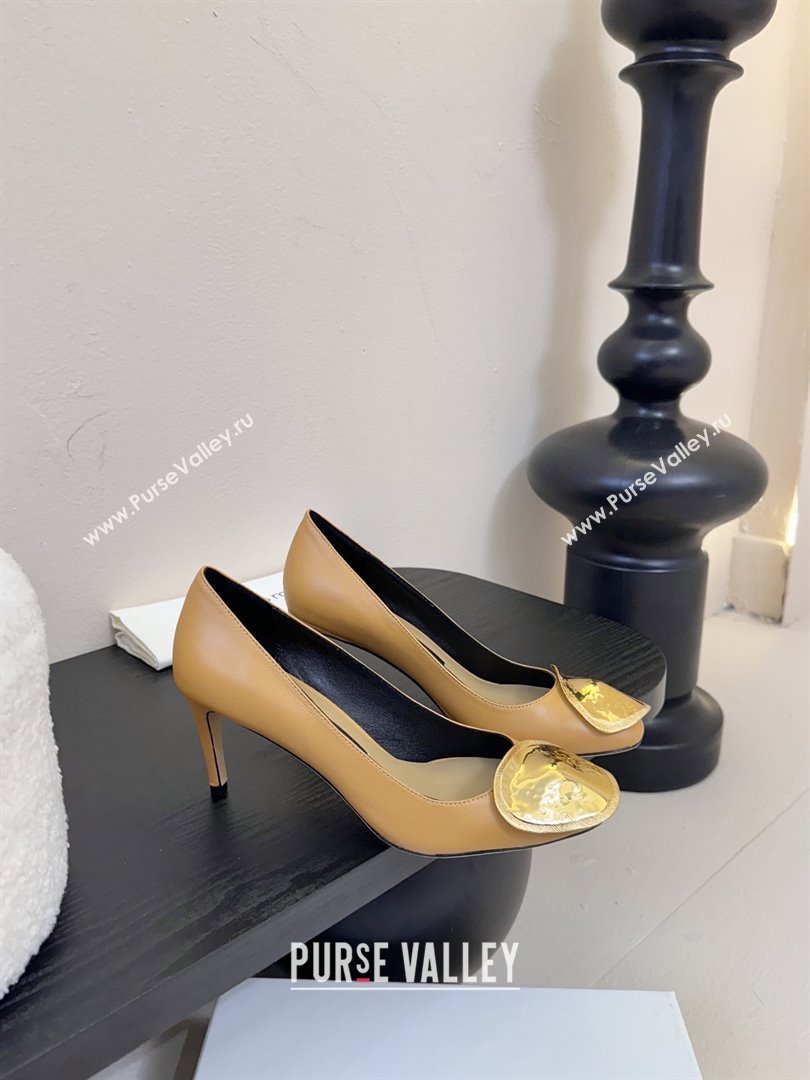 Sergio Rossi Lambskin Pumps 7.5cm Heel Beige 2025 (MD-25082002)