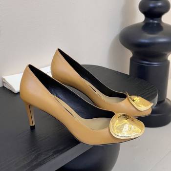 Sergio Rossi Lambskin Pumps 7.5cm Heel Beige 2025 (MD-25082002)