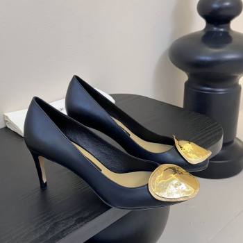 Sergio Rossi Lambskin Pumps 7.5cm Heel Black 2025 (MD-25082003)