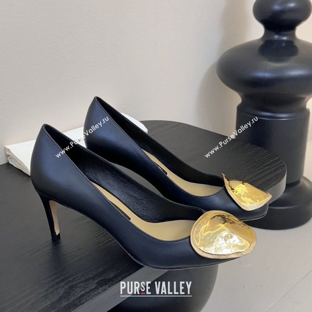 Sergio Rossi Lambskin Pumps 7.5cm Heel Black 2025 (MD-25082003)