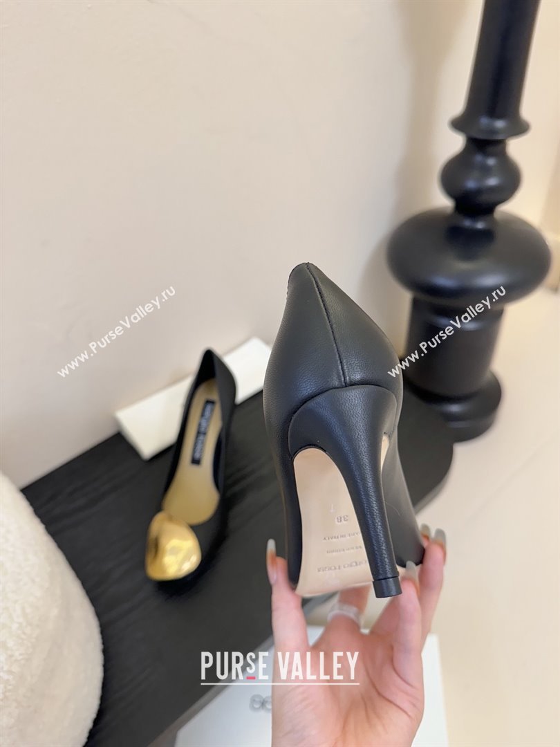 Sergio Rossi Lambskin Pumps 7.5cm Heel Black 2025 (MD-25082003)