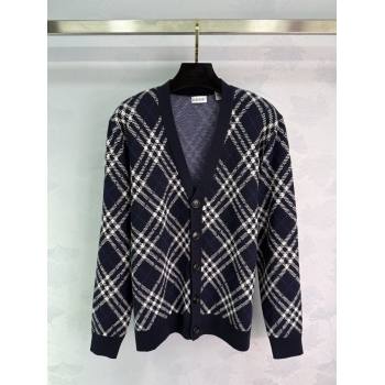 Burberry Wool Cardigan B82110 Blue 2025 (Q-25082110)