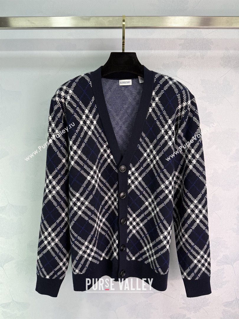Burberry Wool Cardigan B82110 Blue 2025 (Q-25082110)