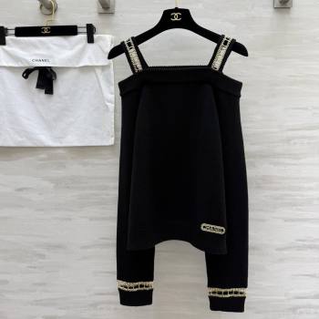 Chanel Cashmere Sweater CH82133 Black 2025 (Q-25082133)