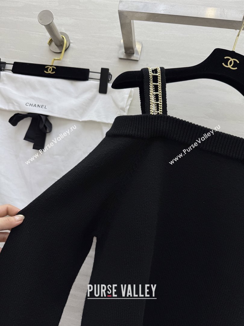 Chanel Cashmere Sweater CH82133 Black 2025 (Q-25082133)