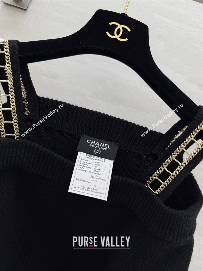 Chanel Cashmere Sweater CH82133 Black 2025 (Q-25082133)