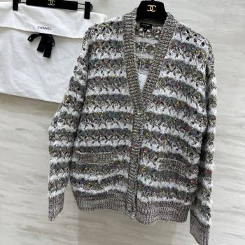 Chanel Wool Cardigan CH82135 Grey 2025 (Q-25082135)