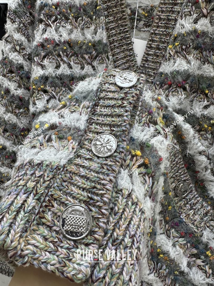 Chanel Wool Cardigan CH82135 Grey 2025 (Q-25082135)