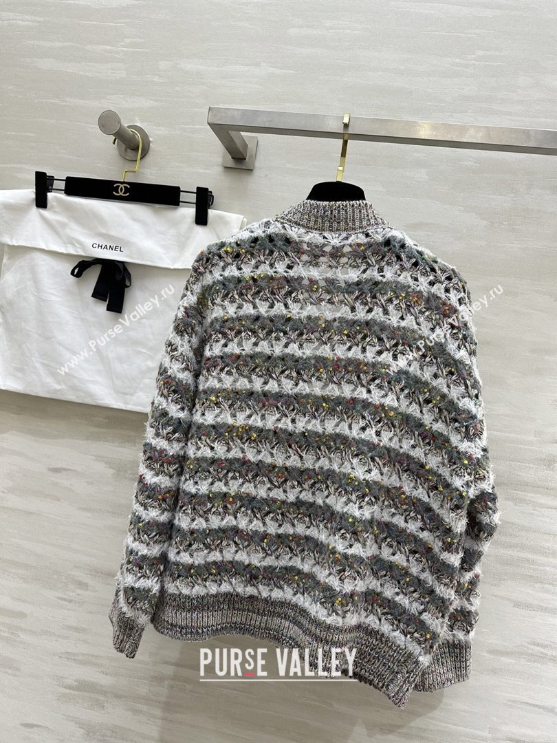 Chanel Wool Cardigan CH82135 Grey 2025 (Q-25082135)