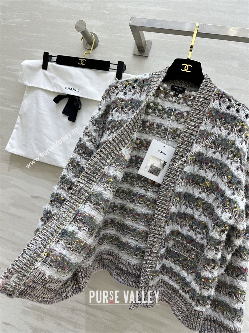 Chanel Wool Cardigan CH82135 Grey 2025 (Q-25082135)