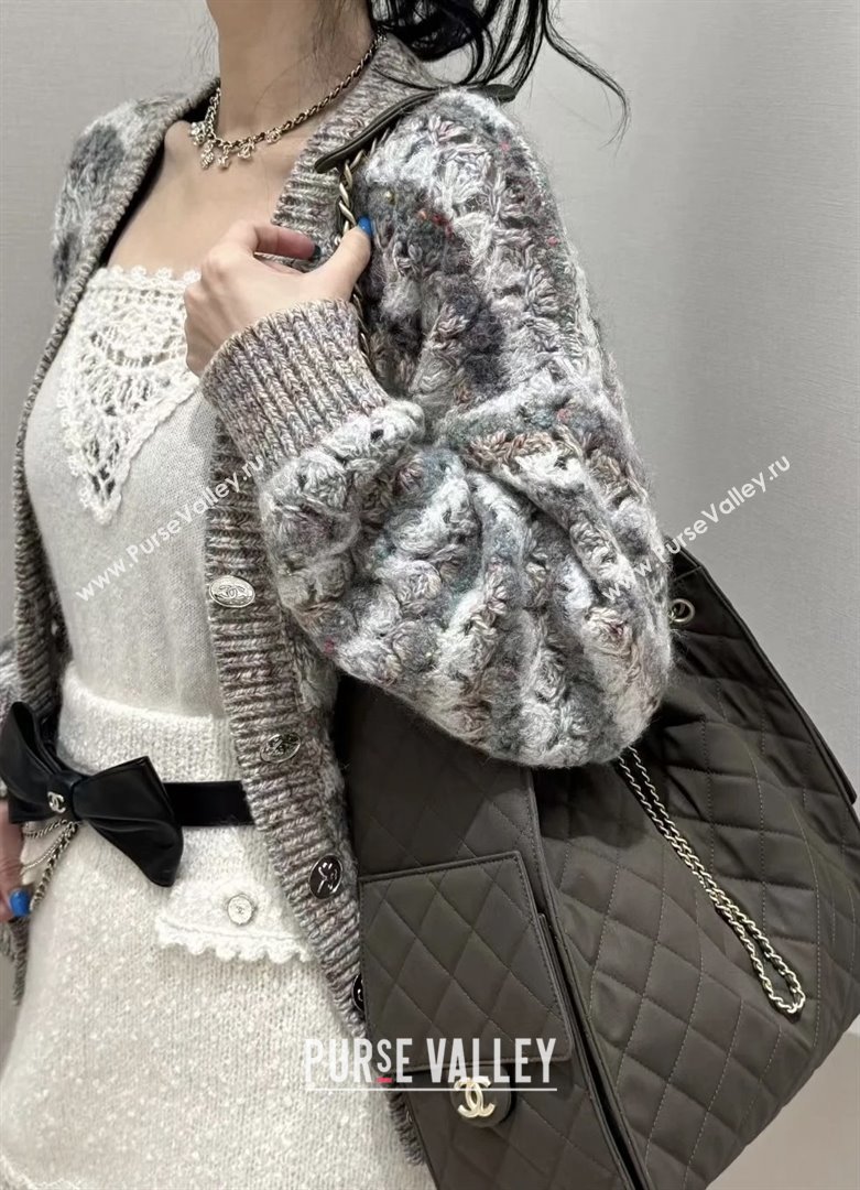 Chanel Wool Cardigan CH82135 Grey 2025 (Q-25082135)