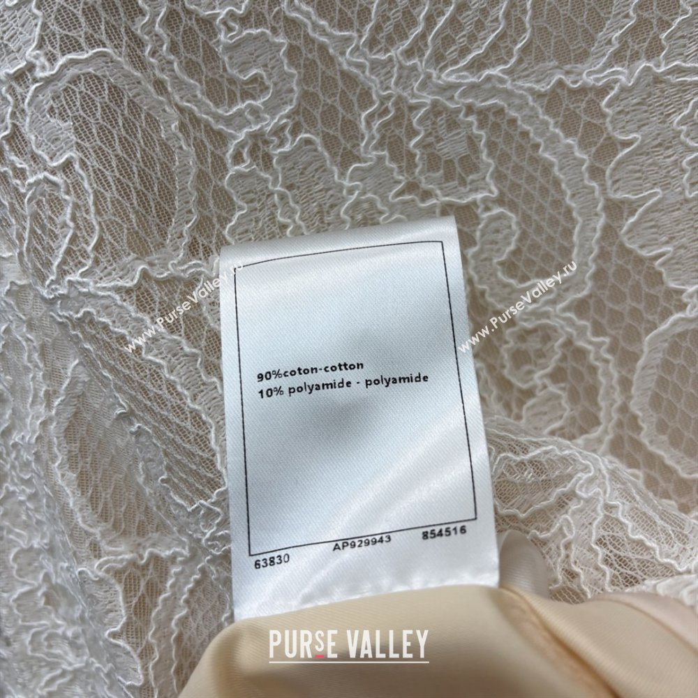 Chanel Lace Jacket CH82140 Beige/White 2025 (Q-25082140)