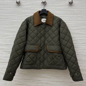 Miu Miu Padded Jacket M82101 Green 2025 (Q-25082201)