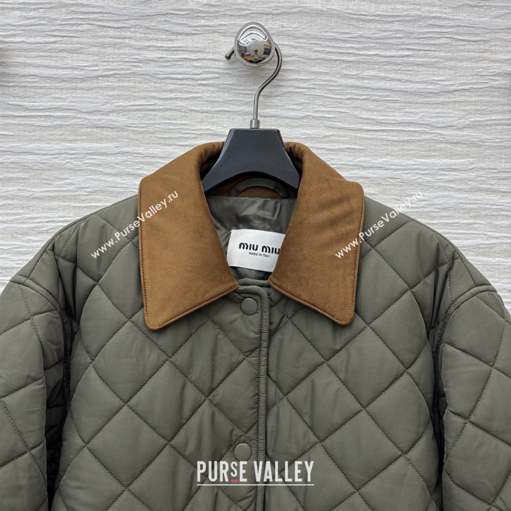 Miu Miu Padded Jacket M82101 Green 2025 (Q-25082201)